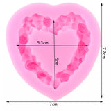 Rose heart frame